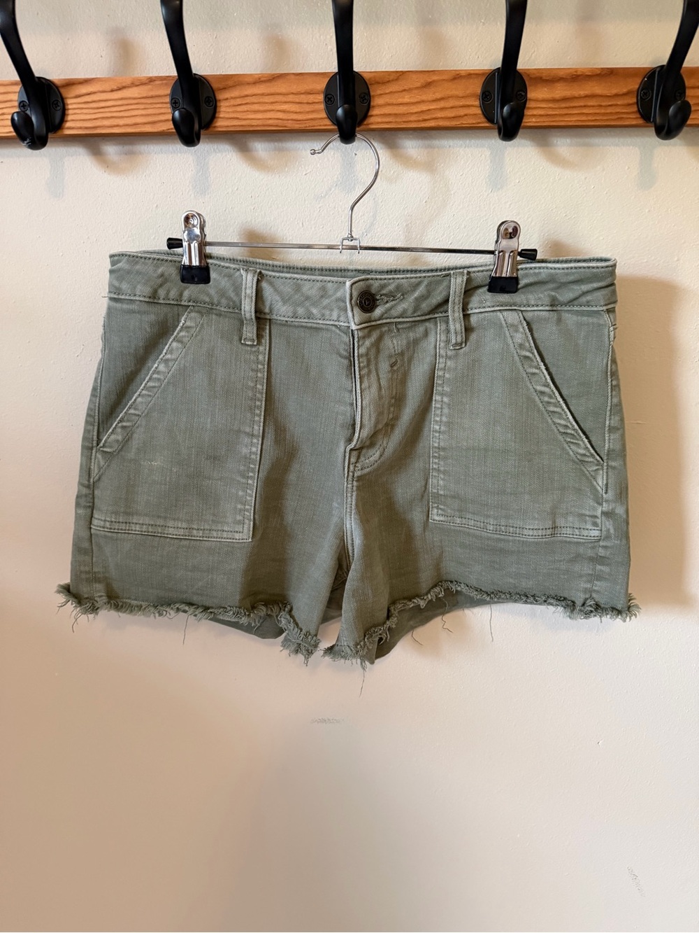 💚 Vigoss Marley Short Women’s Green Denim Shorts Size 30 | Great Condition